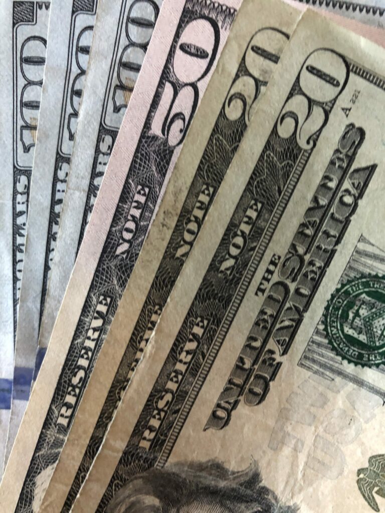 dollar bills